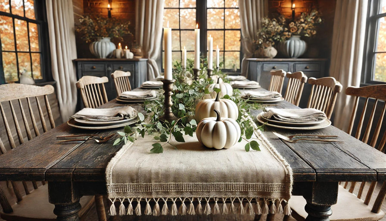 How to Layer Fall Table Runners and Centerpieces for a Picture-Perfect Table