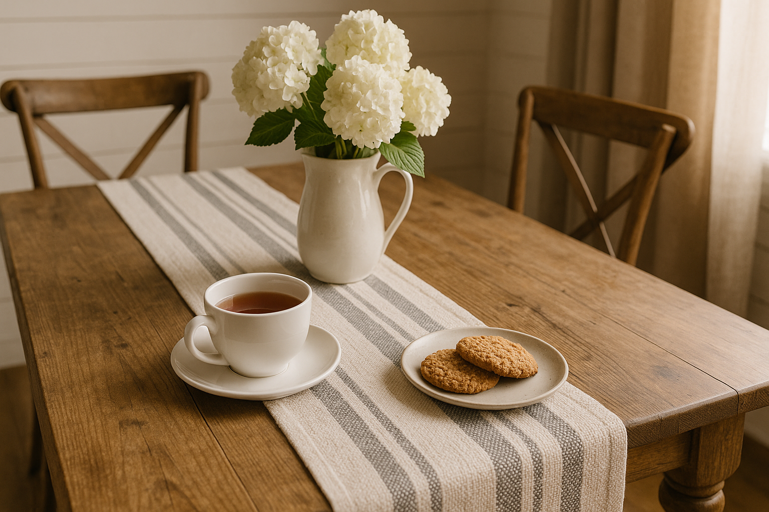 Farmhouse Table Runners That Feel Cozy—Even When You're Just