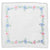 Women's Handkerchief White Fine Cotton 13 X 13 Inch with Madeira Floral Embroidery (Pack of 2)