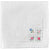 Women's Handkerchief White Fine Cotton Inch with Colorful Flower Madeira Embroidery and Hemstitch (Pack of 2)