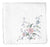 Women's Handkerchief Cotton White 15 X 15 Inch with Floral Embroidery (Pack of 2)