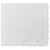 Women's Handkerchief White Fine Cotton Inch with Crochet Lace Edging (Pack of 2)