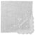 Women's Handkerchief White Fine Cotton 13 X 13 Inch with Grandma Embroidery and Crochet Corner (Pack of 2)