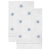 Embroidered Butterflies Pattern Kitchen Guest Bath Tea Hand Towels White with Hemstitch Border 14 X 22 Inch (Set of 2)